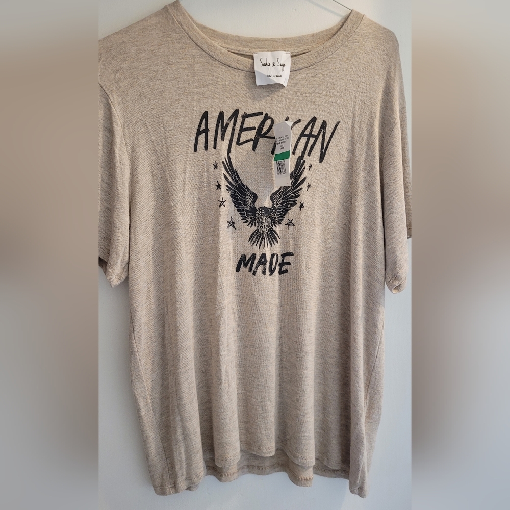 Sadie and Sage Jersey Top, Size L, NWT